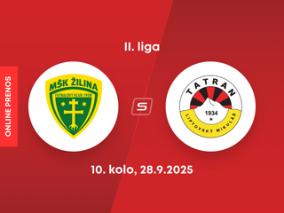 MŠK Žilina B - MFK Tatran Liptovský Mikuláš: ONLINE prenos zo zápasu 10. kola II. ligy.