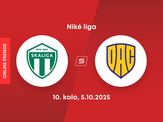 MFK Skalica - FC DAC Dunajská Streda: ONLINE prenos zo zápasu 10. kola Niké ligy.