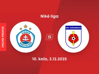 ŠK Slovan Bratislava - MFK Ružomberok: ONLINE prenos zo zápasu 10. kola Niké ligy.
