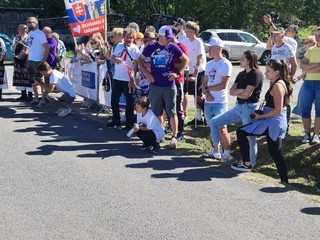 Detvianska Huta - rodná obec Lukáša Kubiša počas 3. etapy Okolo Slovenska.