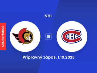Ottawa Senators - Montreal Canadiens: ONLINE prenos z prípravného zápasu NHL.