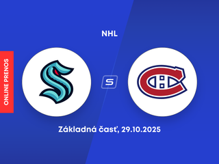 Seattle Kraken - Montreal Canadiens: ONLINE prenos zo zápasu NHL.