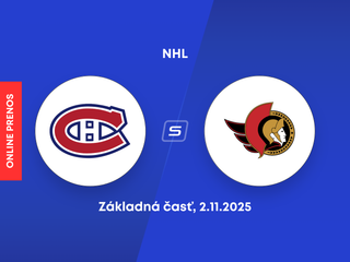Montreal Canadiens - Ottawa Senators: ONLINE prenos zo zápasu NHL.