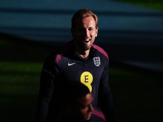 snímke anglický futbalista Harry Kane počas tréningu