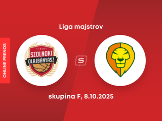 Szolnoki Olaj KK - Patrioti Levice: ONLINE prenos zo zápasu skupiny F Ligy majstrov.