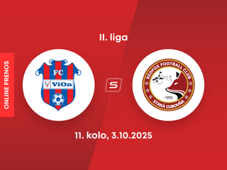 FC ViOn Zlaté Moravce -  Stará Ľubovňa Redfox Football Club: ONLINE prenos zo zápasu 11. kola II. ligy.