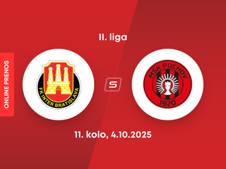 FK Inter Bratislava - MŠK Púchov: ONLINE prenos zo zápasu 11. kola II. ligy.