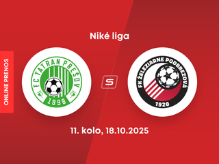 FC Tatran Prešov - FK Železiarne Podbrezová: ONLINE prenos zo zápasu 11. kola Niké ligy.