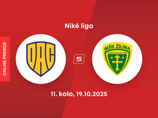 FC DAC Dunajská Streda - MŠK Žilina: ONLINE prenos zo zápasu 11. kola Niké ligy.