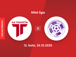 AS Trenčín - KFC Komárno: ONLINE prenos zo zápasu 12. kola Niké ligy.