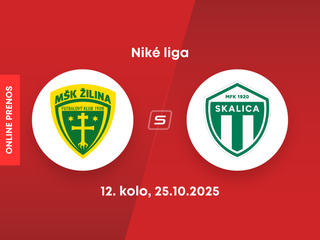 MŠK Žilina - MFK Skalica: ONLINE prenos zo zápasu 12. kola Niké ligy.