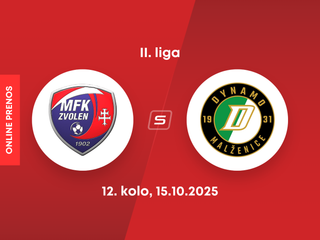 MFK Zvolen - OFK Malženice: ONLINE prenos zo zápasu 12. kola II. ligy.