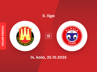 FK Inter Bratislava - Slávia TU Košice: ONLINE prenos zo zápasu 14. kola II. ligy.