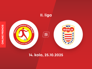 OFK Baník Lehota pod Vtáčnikom - MFK Dukla Banská Bystrica: ONLINE prenos zo zápasu 14. kola II. ligy.