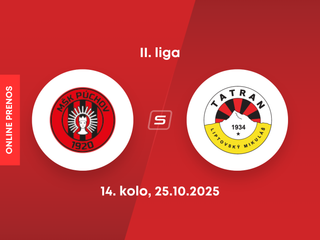 MŠK Púchov - MFK Tatran Liptovský Mikuláš: ONLINE prenos zo zápasu 14. kola II. ligy.