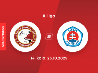 Stará Ľubovňa Redfox Football Club - ŠK Slovan Bratislava B: ONLINE prenos zo zápasu 14. kola II. ligy.