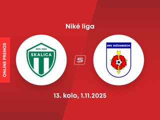 MFK Skalica - MFK Ružomberok: ONLINE prenos zo zápasu 13. kola Niké ligy.
