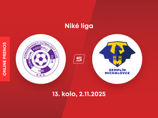 KFC Komárno - MFK Zemplín Michalovce: ONLINE prenos zo zápasu 13. kola Niké ligy.