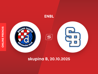 KK Dinamo Záhreb - BC Slovan Bratislava: LIVE STREAM zo zápasu ENBL