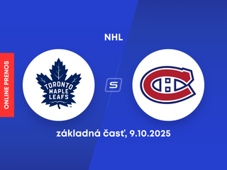 Toronto Maple Leafs - Montreal Canadiens: ONLINE prenos zo zápasu NHL.