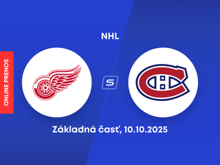Detroit Red Wings - Montreal Canadiens: ONLINE prenos zo zápasu NHL.