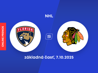 Florida Panthers - Chicago Blackhaws: ONLINE prenos zo zápasu NHL.