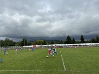 Momentka zo zápasu Čadca - Makov.