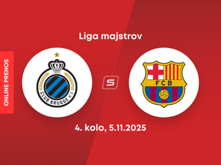Club Bruggy KV - FC Barcelona: ONLINE prenos zo zápasu 4. kola ligovej fázy Ligy majstrov.