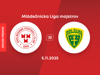 Shelbourne FC - MŠK Žilina: ONLINE prenos z mládežníckej Ligy majstrov.