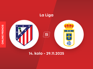Atlético Madrid - Real Oviedo: ONLINE prenos zo 14. kola La Ligy.