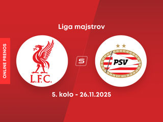 Liverpool FC - PSV Eindhoven: ONLINE prenos zo zápasu 5. kola ligovej fázy Ligy majstrov.
