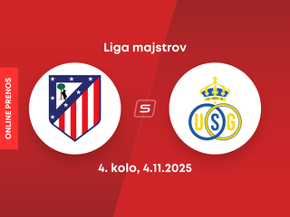 Atlético Madrid - Royale Union St-Gilloise: ONLINE prenos zo zápasu 4. kola ligovej fázy Ligy majstrov. 