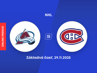 Colorado Avalanche - Montreal Canadiens: ONLINE prenos zo zápasu NHL.