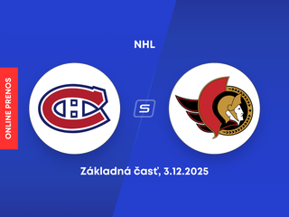 Montreal Canadiens - Ottawa Senators: ONLINE prenos zo zápasu NHL.