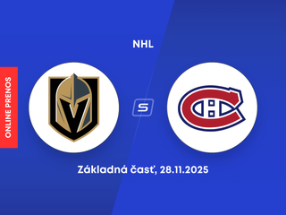 Vegas Golden Knights - Montreal Canadiens: ONLINE prenos zo zápasu NHL.
