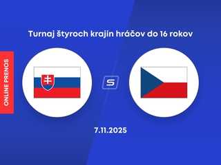 Slovensko U16 - Česko U16: ONLINE prenos zo zápasu na Turnaji štyroch krajín.