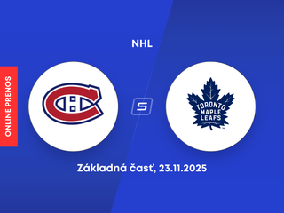 Montreal Canadiens - Toronto Maple Leafs: ONLINE prenos zo zápasu NHL.