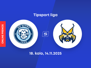 HK Nitra - HK Spišská Nová Ves: ONLINE prenos zo zápasu 18. kola Tipsport ligy.