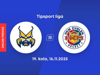HK Spišská Nová Ves - HKM Zvolen: ONLINE prenos zo zápasu 19. kola Tipsport ligy.