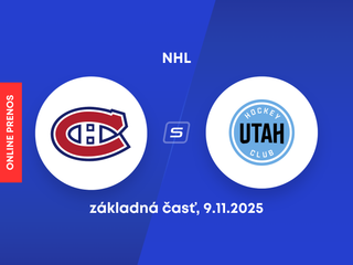 Montreal Canadiens - Utah Mammoth: ONLINE prenos zo zápasu NHL.