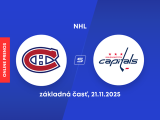Montreal Canadiens - Washington Capitals: ONLINE prenos zo zápasu NHL.