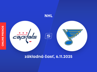 Washington Capitals - St. Louis Blues: ONLINE prenos zo zápasu NHL.