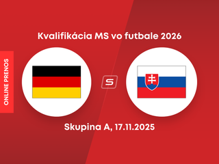 Nemecko - Slovensko: ONLINE prenos zo zápasu kvalifikácie MS 2026