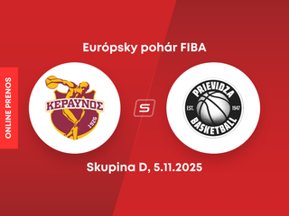 Keravnos BC - BC Prievidza: LIVE STREAM zo zápasu Európskeho pohára FIBA.
