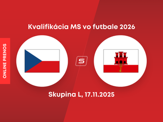 Česko - Gibraltár: ONLINE prenos zo zápasu kvalifikácie MS 2026