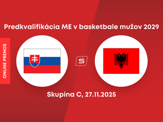 Slovensko - Albánsko: LIVE STREAM zo zápasu kvalifikácie na ME v basketbale mužov 2029.