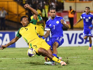 Momentka zo zápasu Jamajka - Curacao