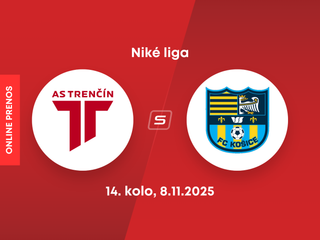 AS Trenčín - FC Košice: ONLINE prenos zo zápasu 14. kola Niké ligy.