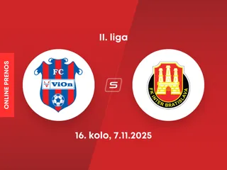FC ViOn Zlaté Moravce - FK Inter Bratislava: ONLINE prenos zo zápasu 16. kola II. ligy.
