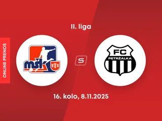 MŠK Považská Bystrica - FC Petržalka: ONLINE prenos zo zápasu 16. kola II. ligy.